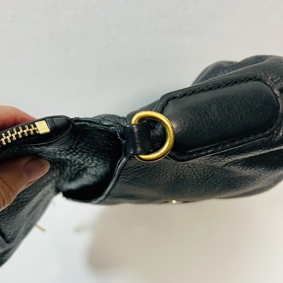 Marc by Marc Jacobs Classic Q Natasha Crossbody Blk Pebbled Leather w Adj Strap - Picture 14 of 16